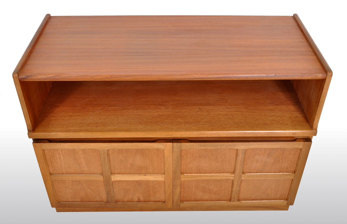 Mid-Century Modern Danish Style Media Cabinet in Teak by Nathan Furniture, 1960s