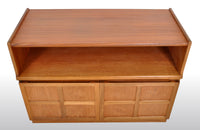 Mid-Century Modern Danish Style Media Cabinet in Teak by Nathan Furniture, 1960s