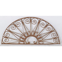 Antique French Wrought Iron Demi-Lune Balustrade/Panel, Circa 1880