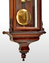 Antique Vienna Regulator/Clock 8-Day Time and Strike Wall Clock by Carl Suchy & Söhne, circa 1890
