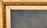 Antique English School Oil on Canvas Painting Female Portrait, Circa 1900
