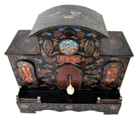 Antique Chinese Qing Dynasty Lacquer Cloisonné Buddhistic Shrine / Cabinet, circa 1900