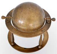 Antique 19th Century Islamic Persian Arabic Bronze Celestial Globe Astrolabe, circa 1850
