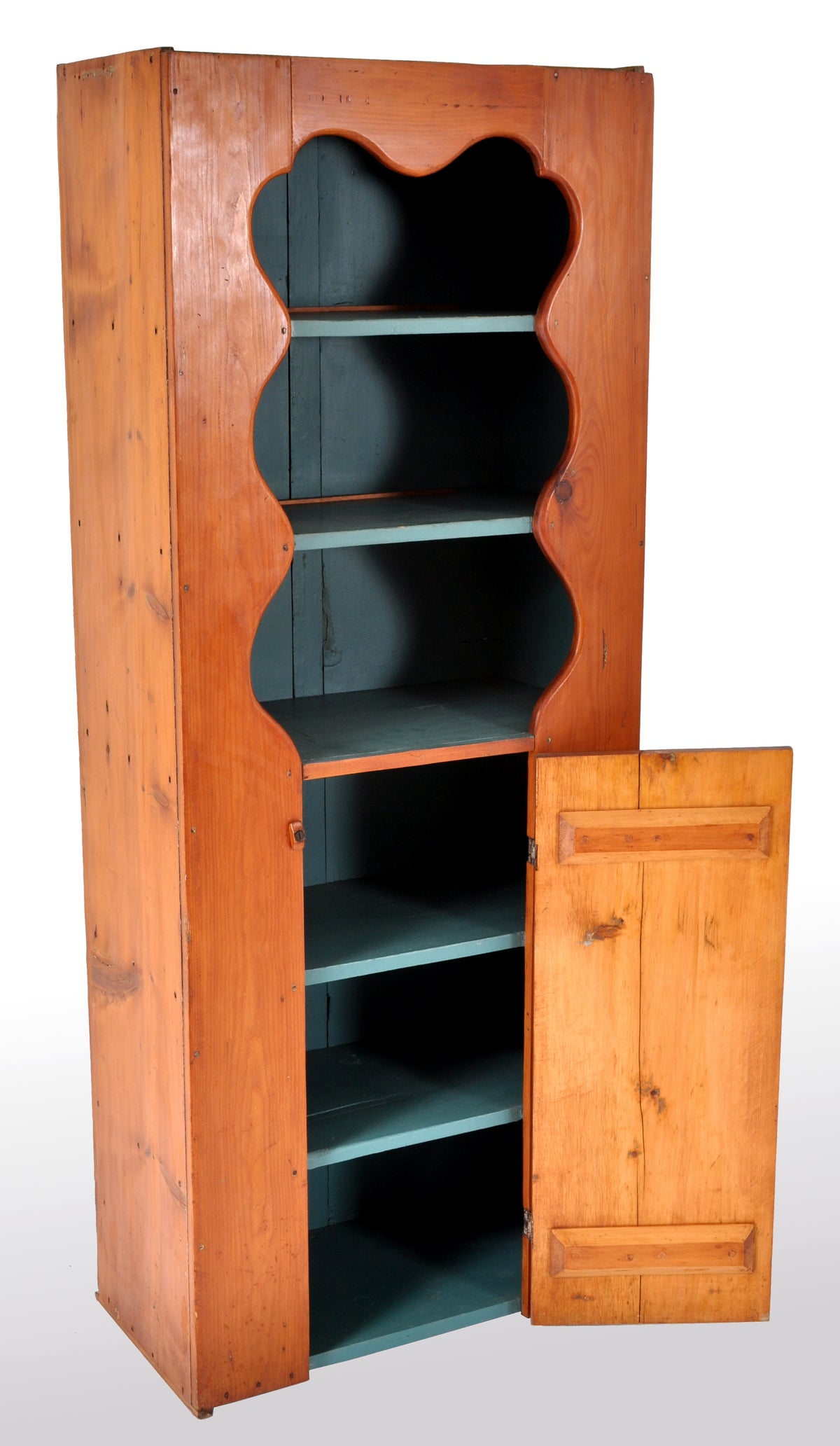 Antique Pennsylvania Dutch York County Painted Pine Cabinet / Cupboard, circa 1850