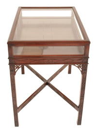Antique Edwardian George III Chinese Chippendale Style Bijouterie Table / Vitrine / Display Case, Circa 1900