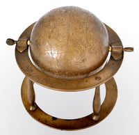 Antique 19th Century Islamic Persian Arabic Bronze Celestial Globe Astrolabe, circa 1850