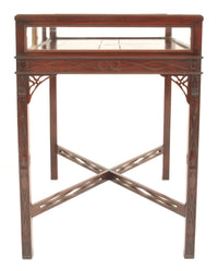 Antique Edwardian George III Chinese Chippendale Style Bijouterie Table / Vitrine / Display Case, Circa 1900