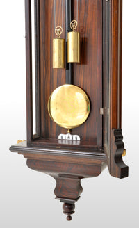 Antique Vienna Regulator/Clock 8-Day Time and Strike Wall Clock by Carl Suchy & Söhne, circa 1890