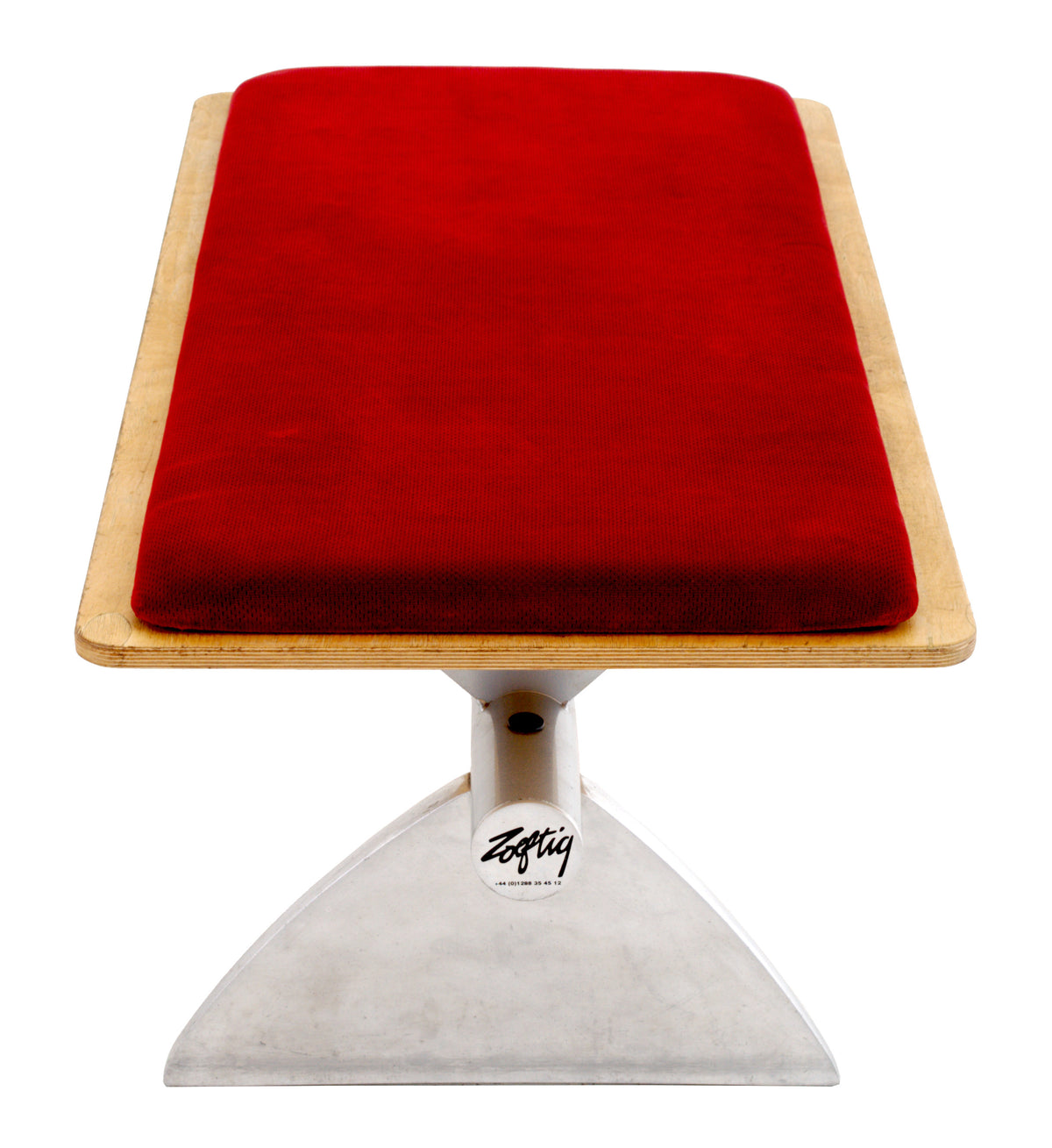 Modern Industrial Airport-Style Steel Bench by Zoeftig Zenky, Circa 1990