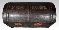 Antique Spanish Baroque Leather and Studded Wedding Trunk / Coffer, circa 1700