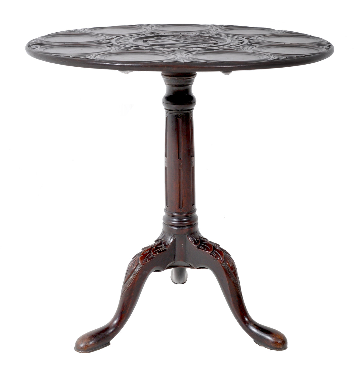 Antique American Federal Mahogany Tilt-Top Supper Table, Circa 1790