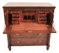 Antique American Mahogany Baltimore 'Butler's' Desk/Secretary Chest, Circa 1820