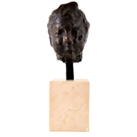 Antique Bronze Sculpture, "Tête, étude pour le portrait de Madame S" by Edgar Degas (1834-1917), 1892
