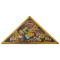 Antique Chinese Qing Enamel Mille Fleur Cloisonné Desk Writing Set Inkwell, Circa 1900