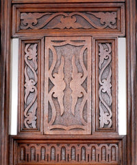 Antique Carved  English Gothic Revival Bishop's Throne Chair, A. W. Pugin, Circa 1855