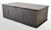 Antique Charles II Oak Bible Box, circa 1680