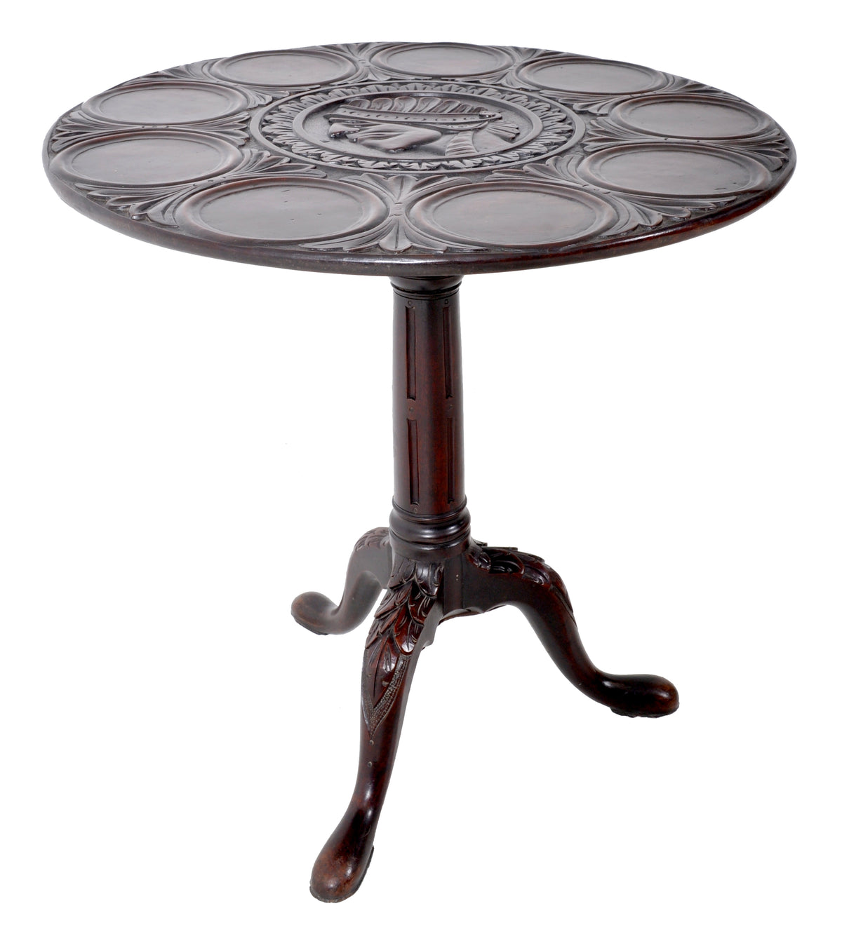Antique American Federal Mahogany Tilt-Top Supper Table, Circa 1790