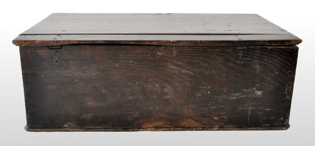 Antique Charles II Oak Bible Box, circa 1680
