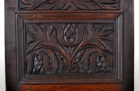 Antique 17th Century English Jacobean Carved Oak Joined Chair, circa 1640