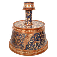 Antique Islamic Hispano Moresque Lustre Pottery Mamluk Nasrid Candlestick Circa 1870