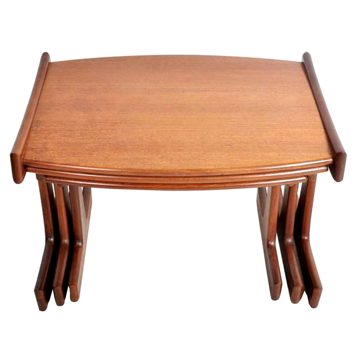 Nest of Whale Tail Tables in Teak by G Plan (Set of 3)