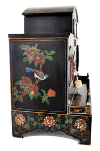 Antique Chinese Qing Dynasty Lacquer Cloisonné Buddhistic Shrine / Cabinet, circa 1900