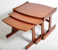 Nest of Whale Tail Tables in Teak by G Plan (Set of 3)