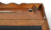 Antique American Oak Mercantile Country Store Desk Spool Cabinet, Willimantic, circa 1890