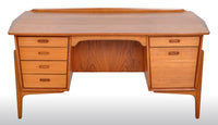 Mid-Century Modern Danish Teak Desk by Svend A. Madsen for Sigurd Hansen Møbelfabrik, 1960s