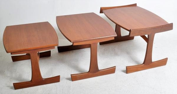 Nest of Whale Tail Tables in Teak by G Plan (Set of 3)