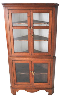 Antique English Oak Corner Cabinet, circa 1810