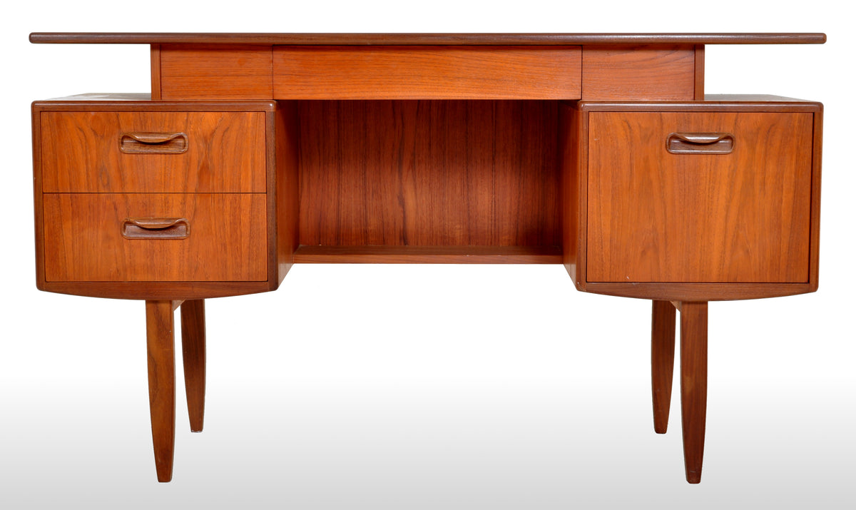 Mid-Century Modern Danish Style Teak "Fresco" Floating Top Desk by G Plan, 1960s