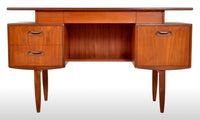Mid-Century Modern Danish Style Teak "Fresco" Floating Top Desk by G Plan, 1960s