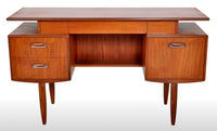 Mid-Century Modern Danish Style Teak "Fresco" Floating Top Desk by G Plan, 1960s