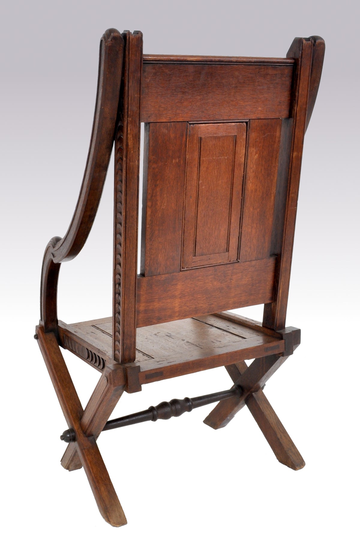 Antique Carved  English Gothic Revival Bishop's Throne Chair, A. W. Pugin, Circa 1855