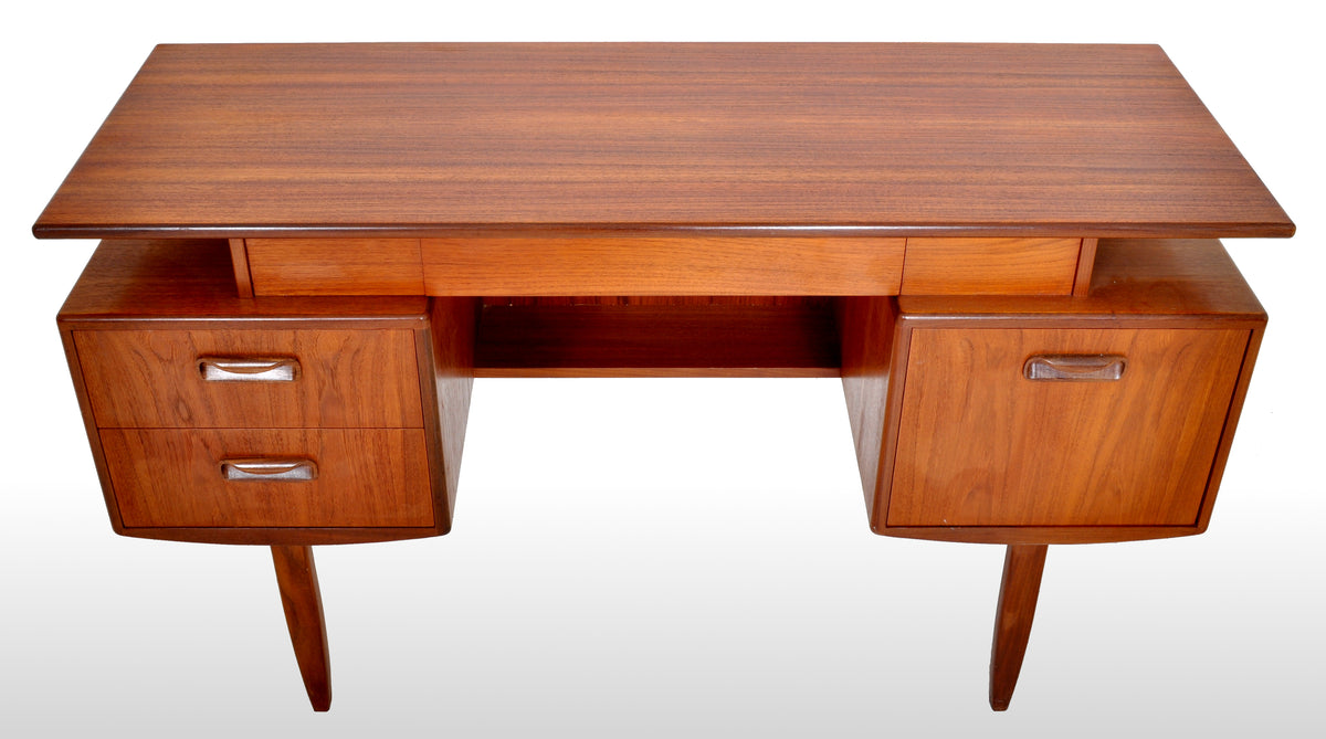 Mid-Century Modern Danish Style Teak "Fresco" Floating Top Desk by G Plan, 1960s