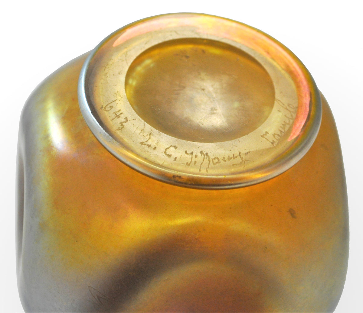 Antique Art Nouveau Iridescent "Favrile" Glass Vase by Louis Comfort Tiffany, circa 1900