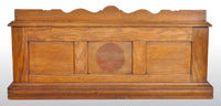 Antique American Oak Mercantile Country Store Desk Spool Cabinet, Willimantic, circa 1890