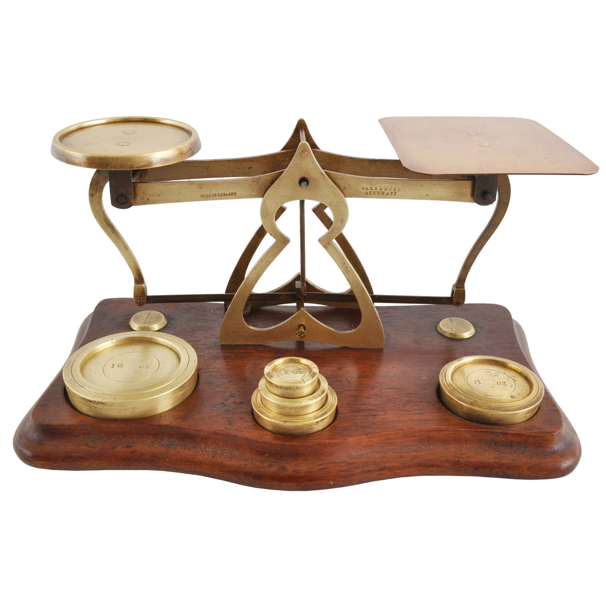 Antique Brass Postal Scale, Circa 1870