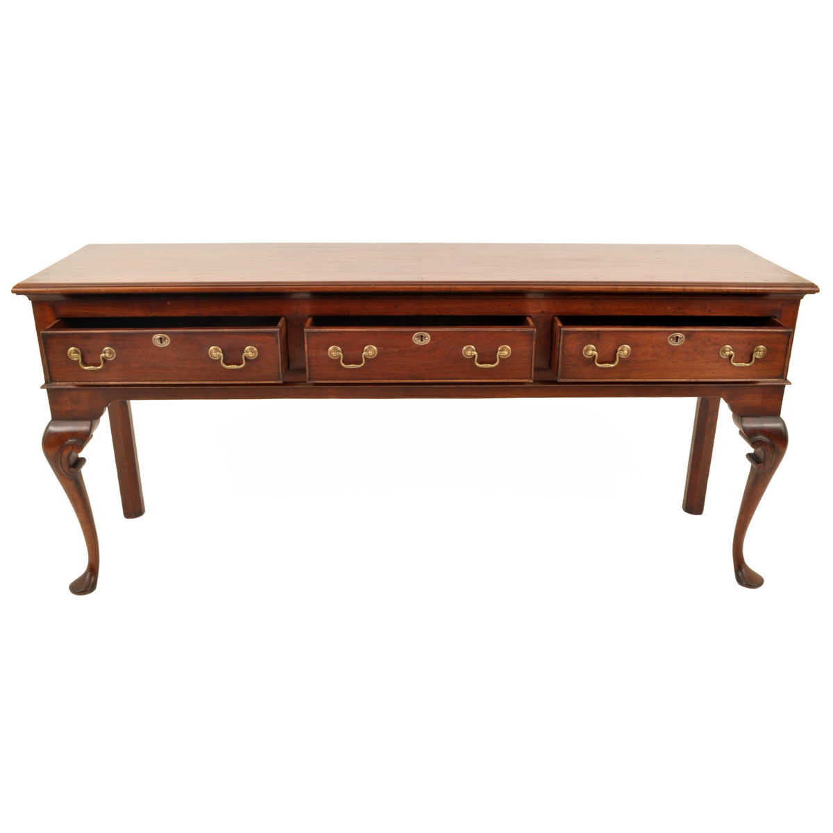 Antique Georgian George III Walnut Long Welsh Dresser Base / Server / Table, circa 1760