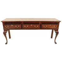Antique Georgian George III Walnut Long Welsh Dresser Base / Server / Table, circa 1760