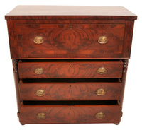 Antique American Mahogany Baltimore 'Butler's' Desk/Secretary Chest, Circa 1820