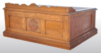 Antique American Oak Mercantile Country Store Desk Spool Cabinet, Willimantic, circa 1890