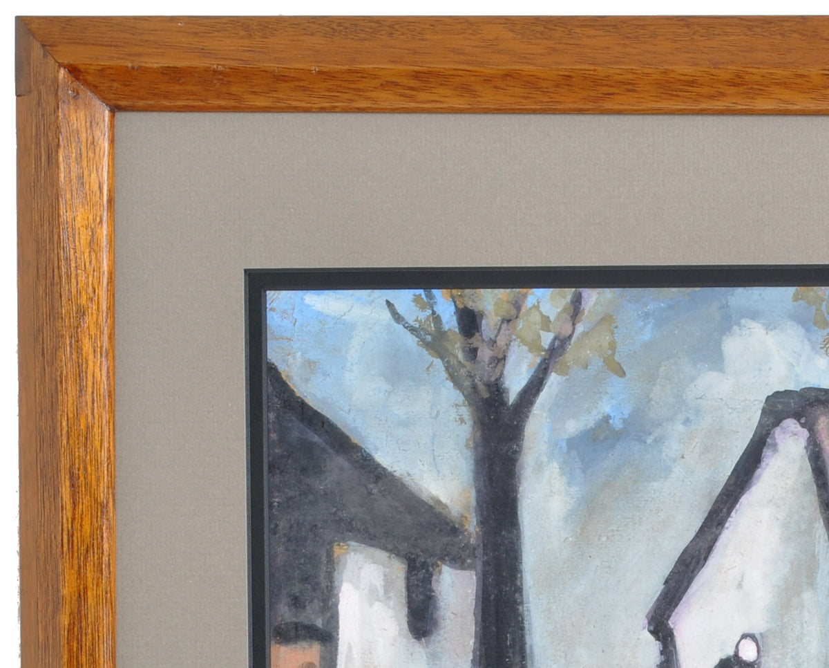 Gouache on Board by Irish Artist Markey Robinson (1918-1999)