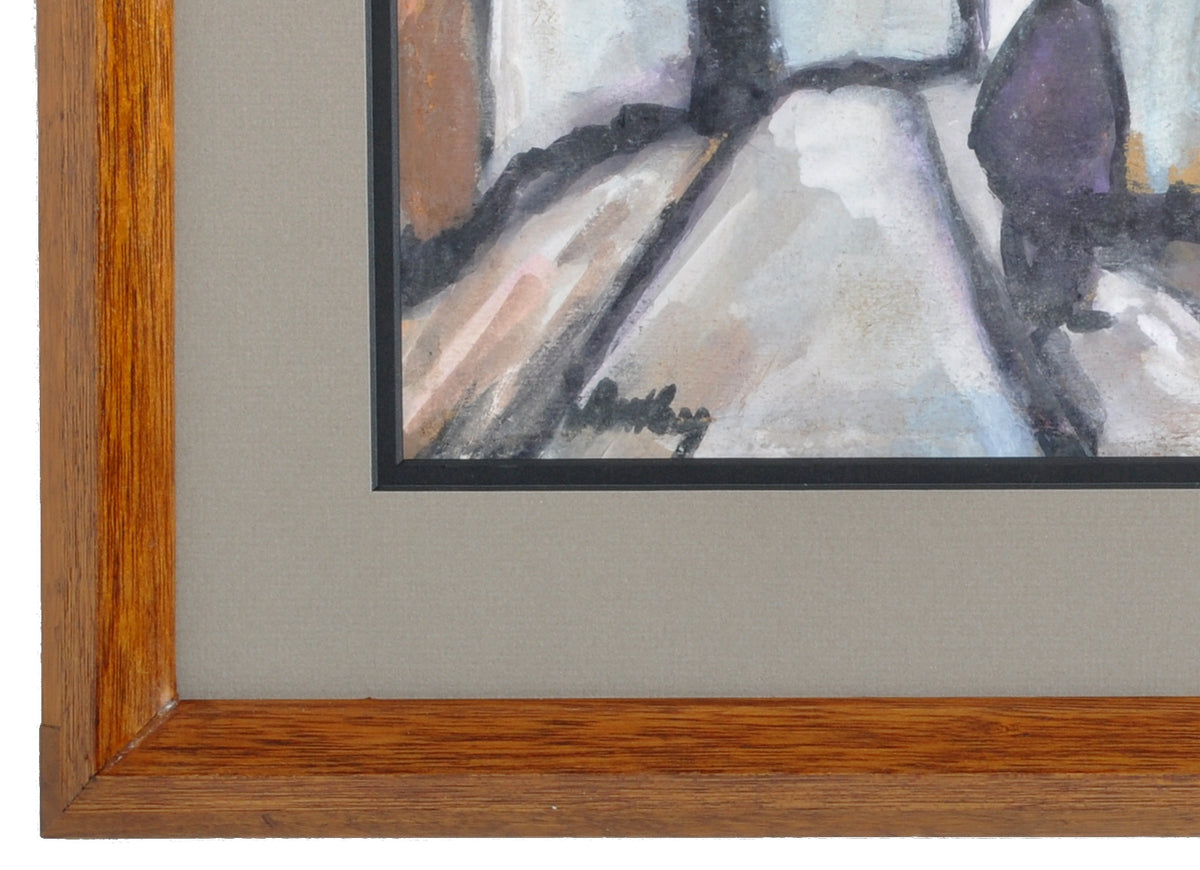 Gouache on Board by Irish Artist Markey Robinson (1918-1999)