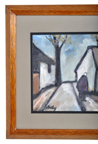 Gouache on Board by Irish Artist Markey Robinson (1918-1999)