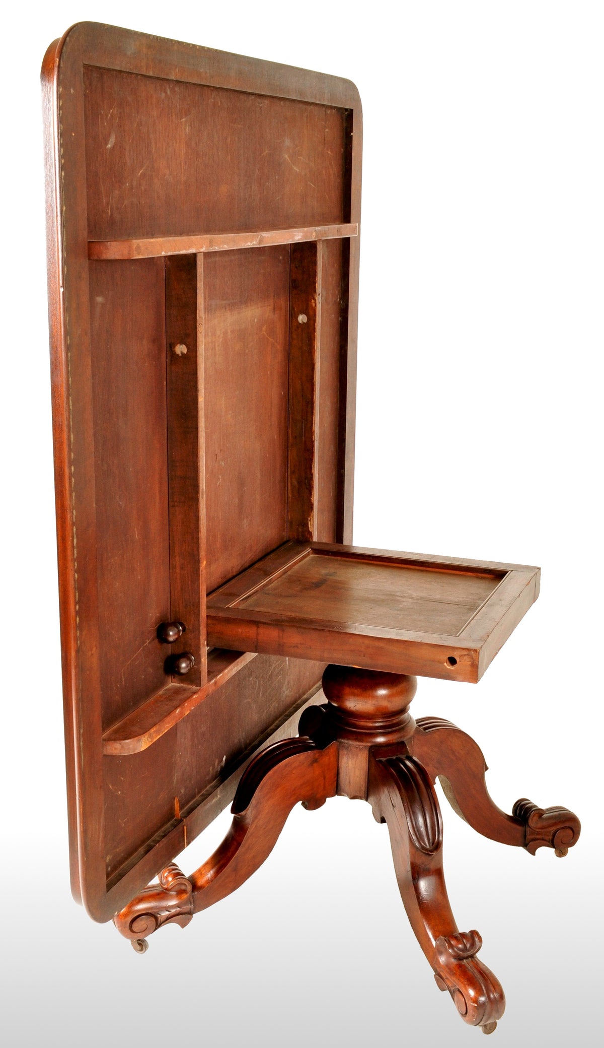 Antique English Mahogany Breakfast / Dining Tilt-Top Table, Circa 1860
