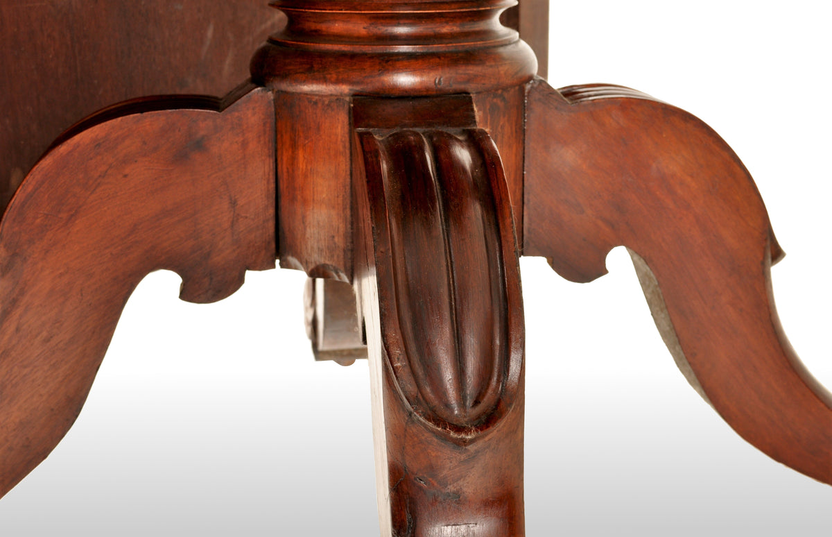 Antique English Mahogany Breakfast / Dining Tilt-Top Table, Circa 1860