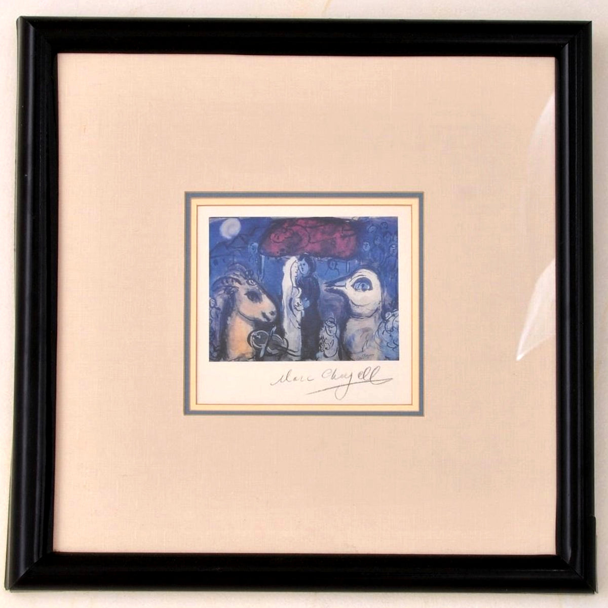 Marc Chagall Pochoir Lithograph, 'Wedding Party', Certificate of Authenticity