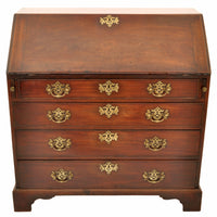 Antique American George III Mahogany Country Chippendale Bureau / Secretary Desk, circa 1760